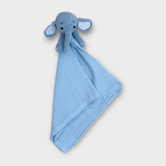 Elefant Elli Schmusetuch Blau