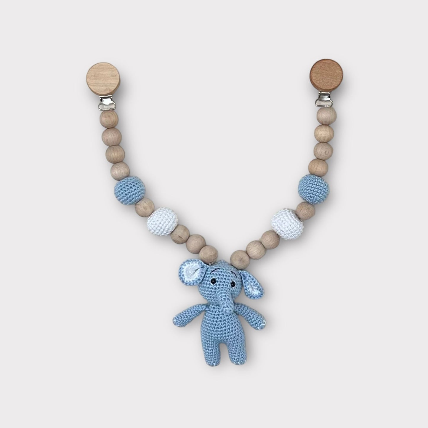 Elefant Elli Kinderwagenkette Blau