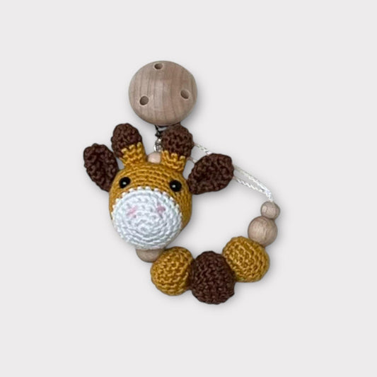 Giraffe Flocke Schnullerkette Hardal