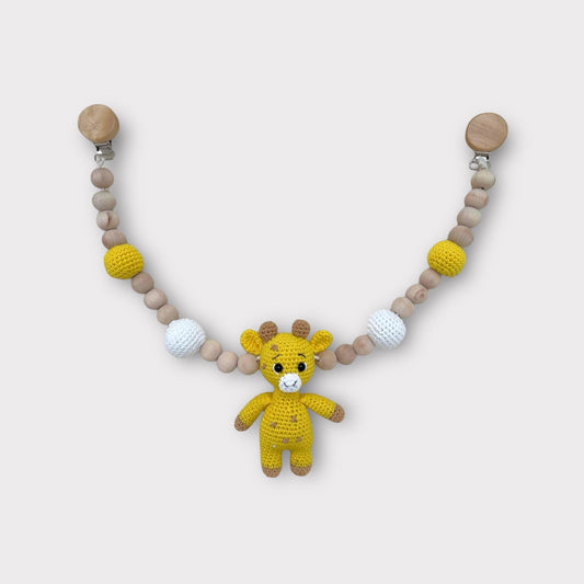 Giraffe Flecki Kinderwagenkette Gelb