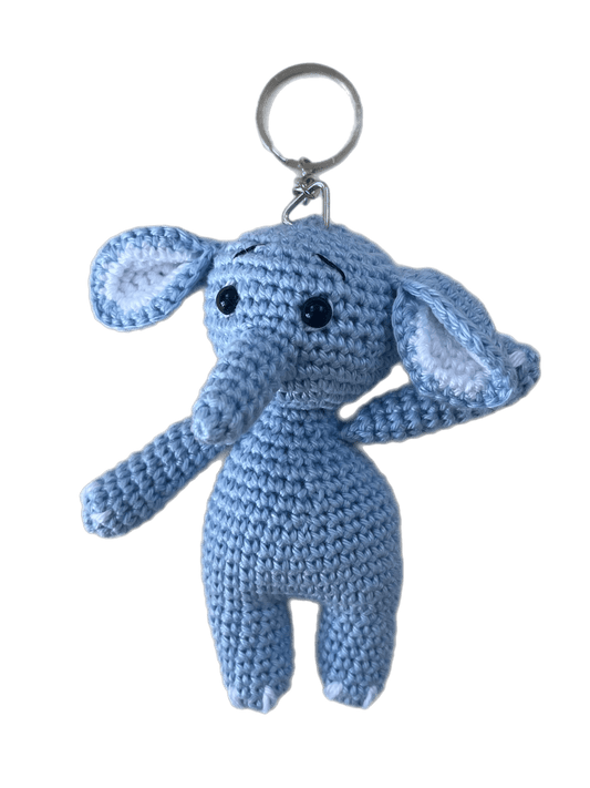 Elefant Elli Schlüsselanhänger Blau